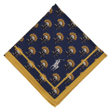 画像をギャラリービューアに読み込む, 【NEW】婦人ラージプリントハンカチ #120c プロバンスフラワー　ネイビーブルー
