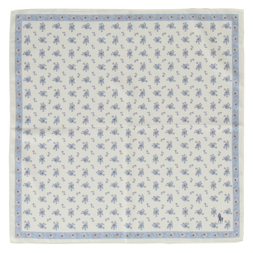 【NEW】婦人ラージプリントハンカチ #120b プロバンスフラワー　アイボリー