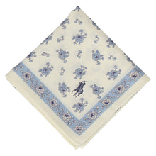 画像をギャラリービューアに読み込む, 【NEW】婦人ラージプリントハンカチ #120b プロバンスフラワー　アイボリー
