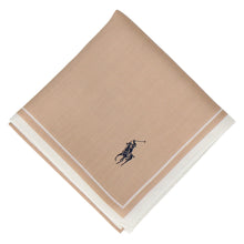 画像をギャラリービューアに読み込む, 【NEW】ラージプリントハンカチ カラーズ #120d　ベージュ
