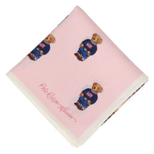 画像をギャラリービューアに読み込む, 【NEW】婦人ラージプリントハンカチ #120a ポロベア　ピンク
