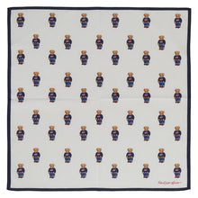 画像をギャラリービューアに読み込む, 【NEW】婦人ラージプリントハンカチ #120c ポロベア　アイボリー
