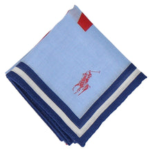 画像をギャラリービューアに読み込む, 【NEW】婦人プリントハンカチ #120b 　サックス
