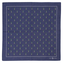 画像をギャラリービューアに読み込む, 【NEW】紳士プリントハンカチ #121a 　ネイビーブルー
