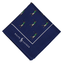 画像をギャラリービューアに読み込む, 【NEW】紳士プリントハンカチ #121a 　ネイビーブルー
