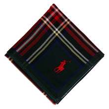 画像をギャラリービューアに読み込む, 【NEW】紳士先染ハンカチ チェック #122c ポロポニー　ダークグリーン
