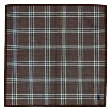 画像をギャラリービューアに読み込む, 【NEW】紳士先染ハンカチ #122c ポロポニー　ダークブラウン
