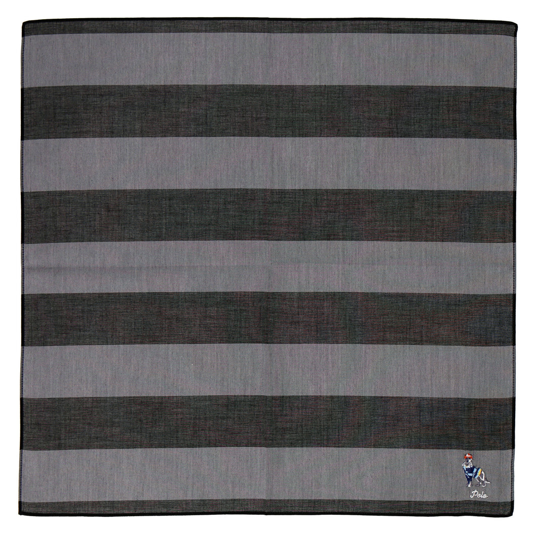 【NEW】紳士先染ハンカチ #122b ドッグ　グレー