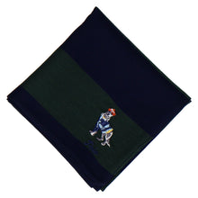 画像をギャラリービューアに読み込む, 【NEW】紳士先染ハンカチ #122c ドッグ　ダークグリーン
