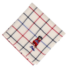 画像をギャラリービューアに読み込む, 【NEW】紳士先染ハンカチ #122b ドッグ　アイボリー
