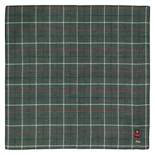 画像をギャラリービューアに読み込む, 【NEW】紳士先染ハンカチ #122c ドッグ　ダークグリーン
