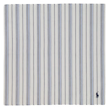 画像をギャラリービューアに読み込む, 【NEW】紳士先染ハンカチ ストライプ ポロポニー　アイボリー
