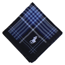 画像をギャラリービューアに読み込む, 【NEW】紳士先染ハンカチ #122a ポロポニー　ネイビーブルー
