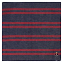 画像をギャラリービューアに読み込む, 【NEW】紳士先染ハンカチ #122a ポロベア　ネイビーブルー
