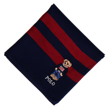 画像をギャラリービューアに読み込む, 【NEW】紳士先染ハンカチ #122a ポロベア　ネイビーブルー

