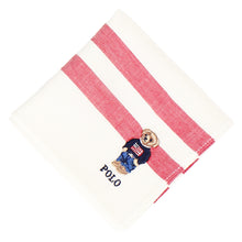 画像をギャラリービューアに読み込む, 【NEW】紳士先染ハンカチ #122b ポロベア　アイボリー
