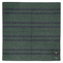 画像をギャラリービューアに読み込む, 【NEW】紳士先染ハンカチ #122c ポロベア　ダークグリーン
