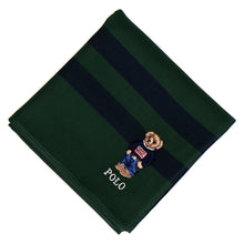 画像をギャラリービューアに読み込む, 【NEW】紳士先染ハンカチ #122c ポロベア　ダークグリーン
