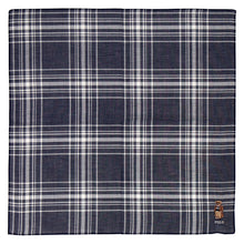 画像をギャラリービューアに読み込む, 【NEW】紳士先染ハンカチ #122a ポロベア　ネイビーブルー
