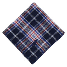 画像をギャラリービューアに読み込む, 【NEW】紳士ミニタオル ガーゼ＆パイル チェック ポロポニー　ネイビーブルー
