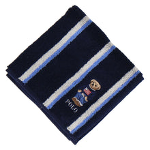 画像をギャラリービューアに読み込む, 【NEW】紳士ミニタオル #127a ポロベア　ネイビーブルー
