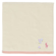 画像をギャラリービューアに読み込む, 【NEW】婦人ミニタオル フラワー刺繍＆ポロポニー　アイボリー
