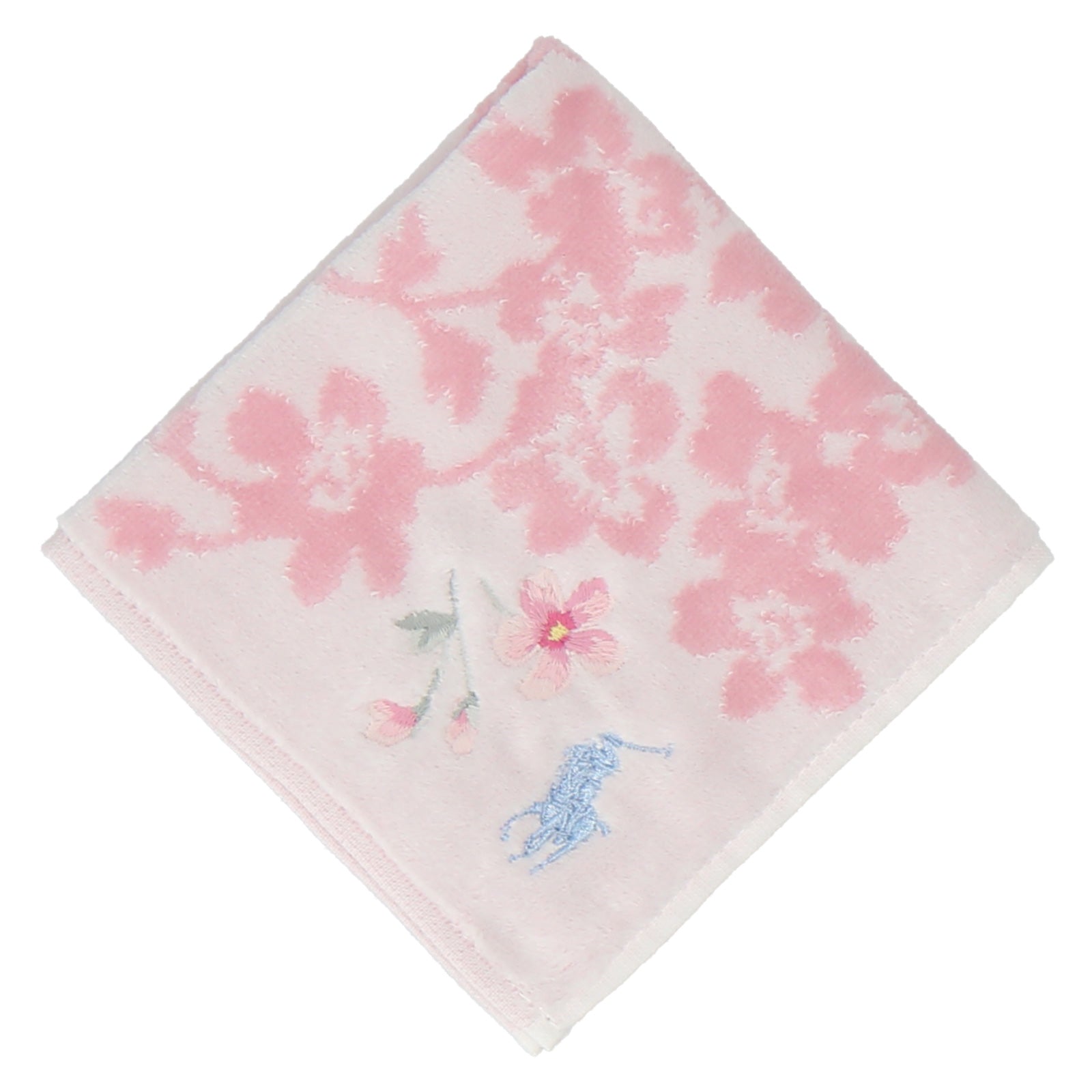 ミニタオル  ポロポニー 桜　アイボリー