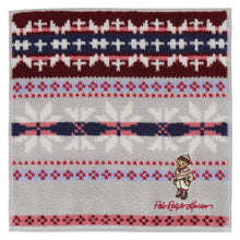 画像をギャラリービューアに読み込む, 婦人ミニタオル #129b ホリデー ポロベア　ライトグレー
