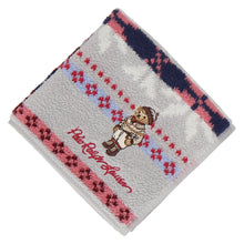 画像をギャラリービューアに読み込む, 婦人ミニタオル #129b ホリデー ポロベア　ライトグレー
