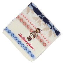 画像をギャラリービューアに読み込む, 婦人ミニタオル #129c ホリデー ポロベア　アイボリー
