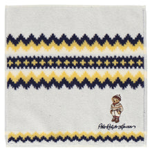 画像をギャラリービューアに読み込む, 婦人ミニタオル #129b ホリデー ポロベア　アイボリー
