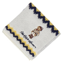 画像をギャラリービューアに読み込む, 婦人ミニタオル #129b ホリデー ポロベア　アイボリー
