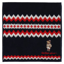 画像をギャラリービューアに読み込む, 婦人ミニタオル #129c ホリデー ポロベア　ネイビーブルー
