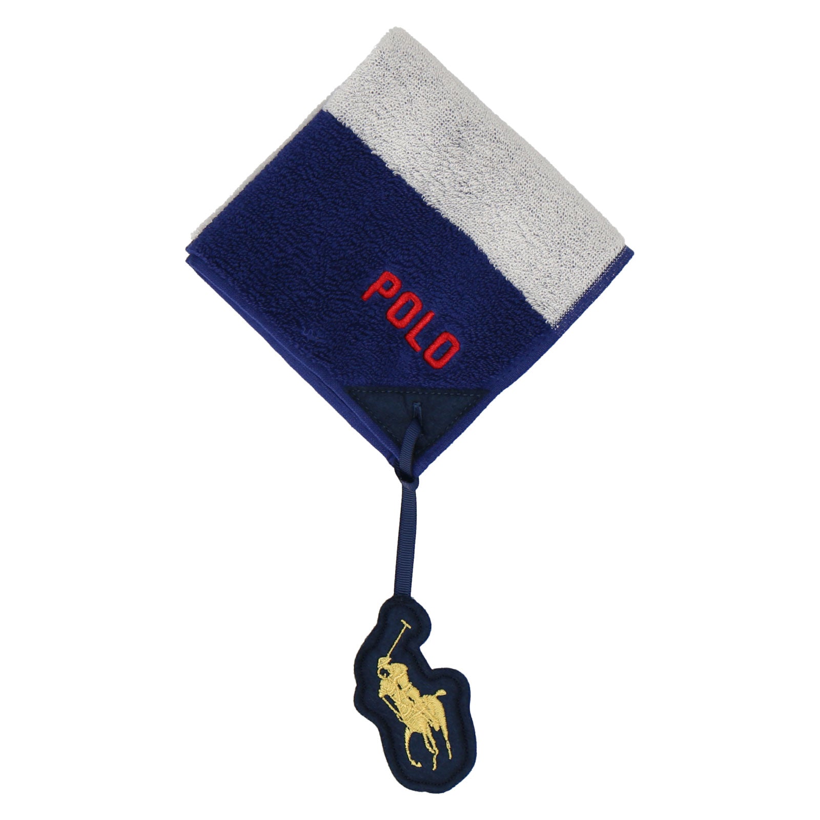 NEW】婦人ミニタオル #129c ポロポニーチャーム付き ネイビーブルー