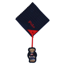 画像をギャラリービューアに読み込む, 【NEW】婦人ミニタオル #129a ポロベアチャーム付き　ネイビーブルー
