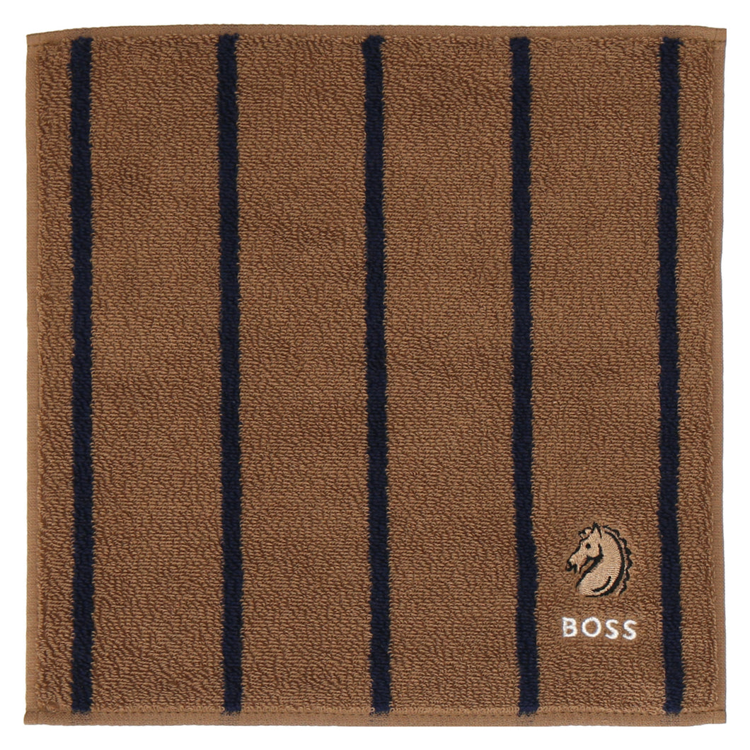 【NEW】紳士ミニタオル ホース #143c　オークル