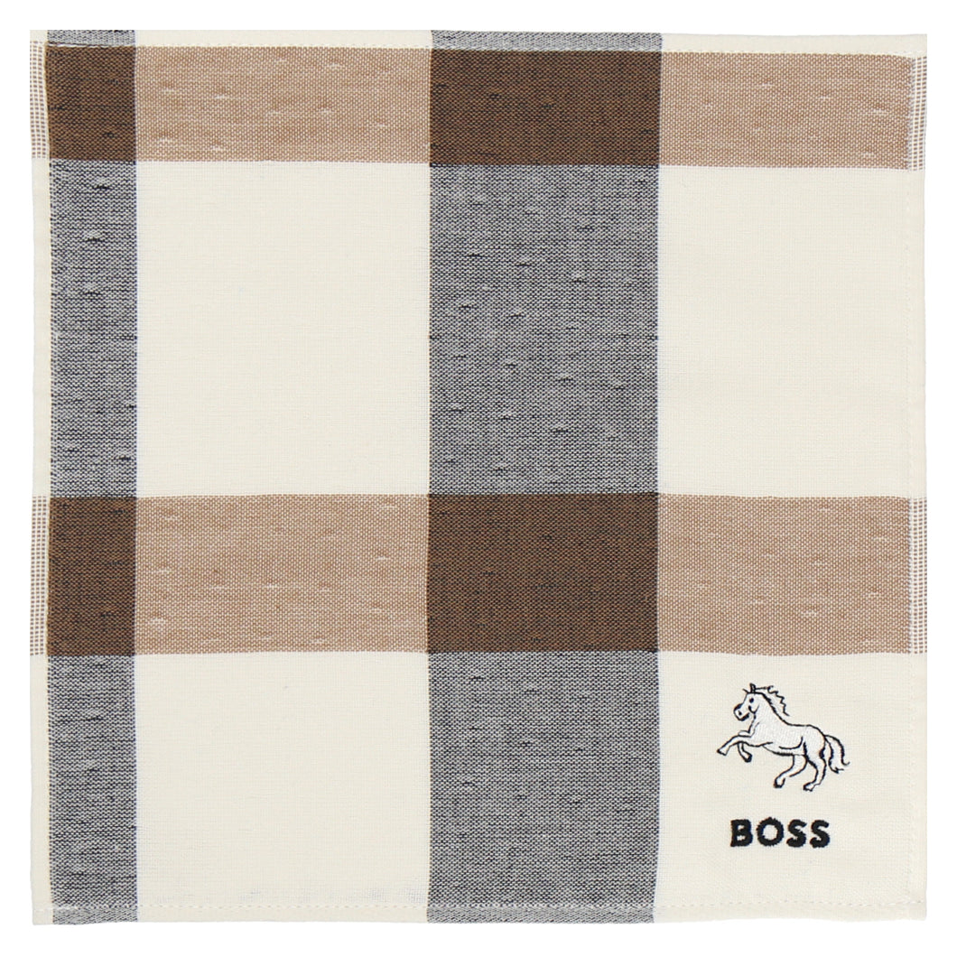 【NEW】紳士ミニタオル ホース #143a　ホワイト