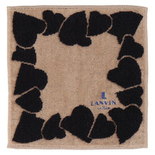 画像をギャラリービューアに読み込む, 【NEW】婦人タオルハンカチ カッティングハート #174b　ベージュ
