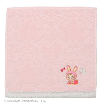 タオルハンカチ ベリエちゃん　ピンク