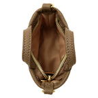リバティプリント キルティングミニバック型チャームポーチ Leila　ベリー