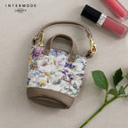 ミニバッグ型チャームポーチ WildFlowers　アイボリー