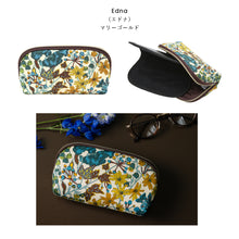 画像をギャラリービューアに読み込む, 【NEW】リバティプリント 眼鏡ポーチ #187b Edna（エドナ）　マリーゴールド
