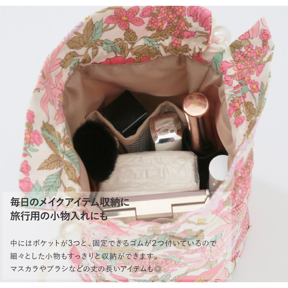 巾着ポーチ Clarabell　ピンク