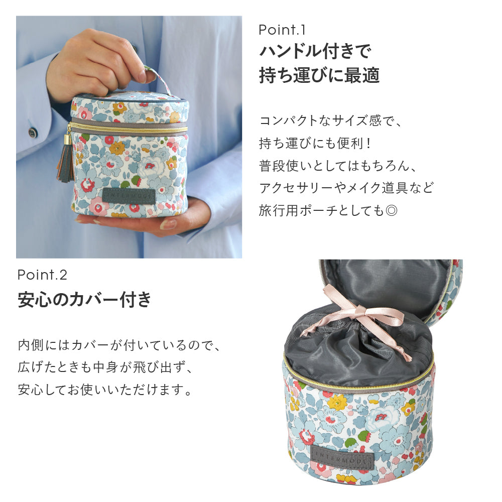 マカロンポーチ #187d Betsy (ベッツィー) ブルーグレー – INTERMODE