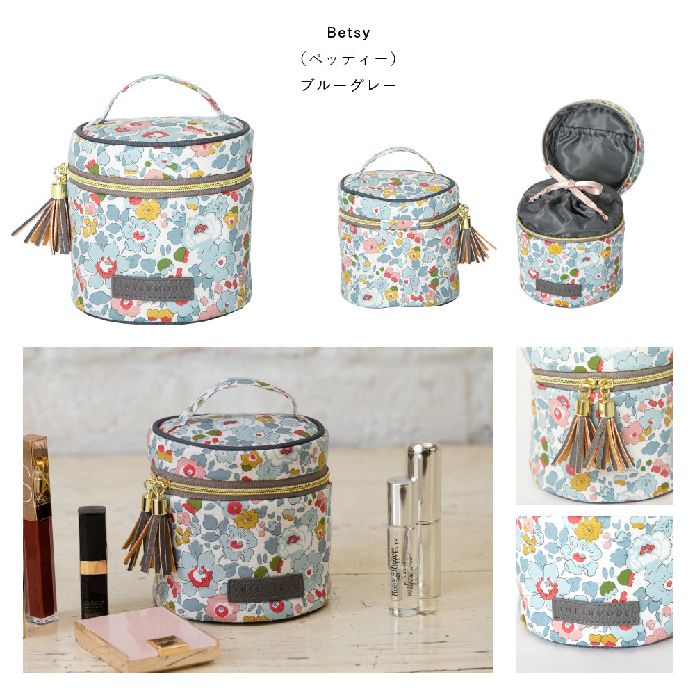 マカロンポーチ #187d Betsy (ベッツィー) ブルーグレー – INTERMODE