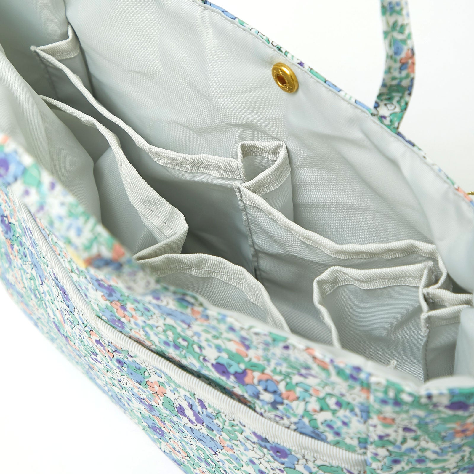 リバティプリント バッグインバッグ #187b Claire-Aude スカイブルー