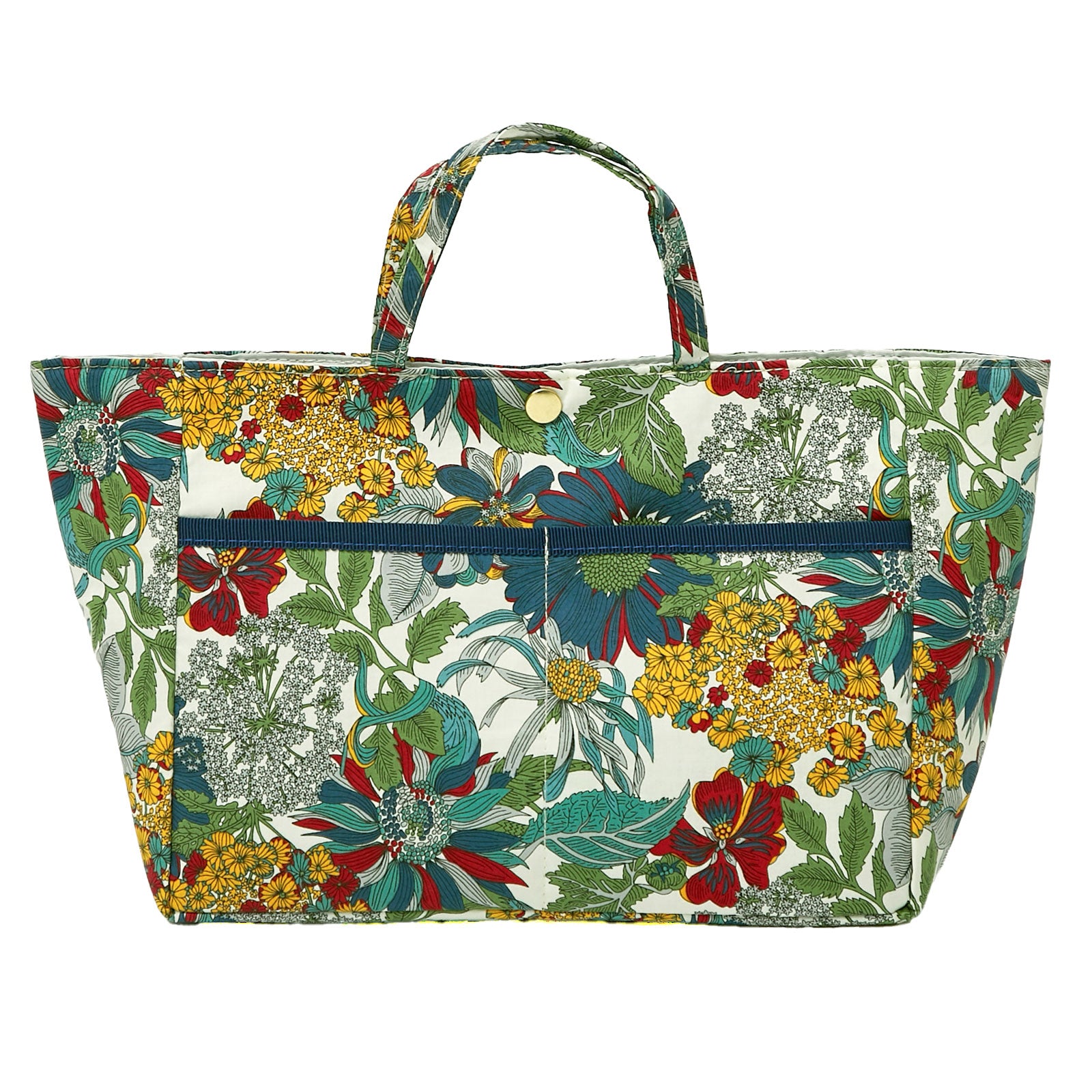 リバティプリント バッグインバッグ #187e Angelica Garla ブルー