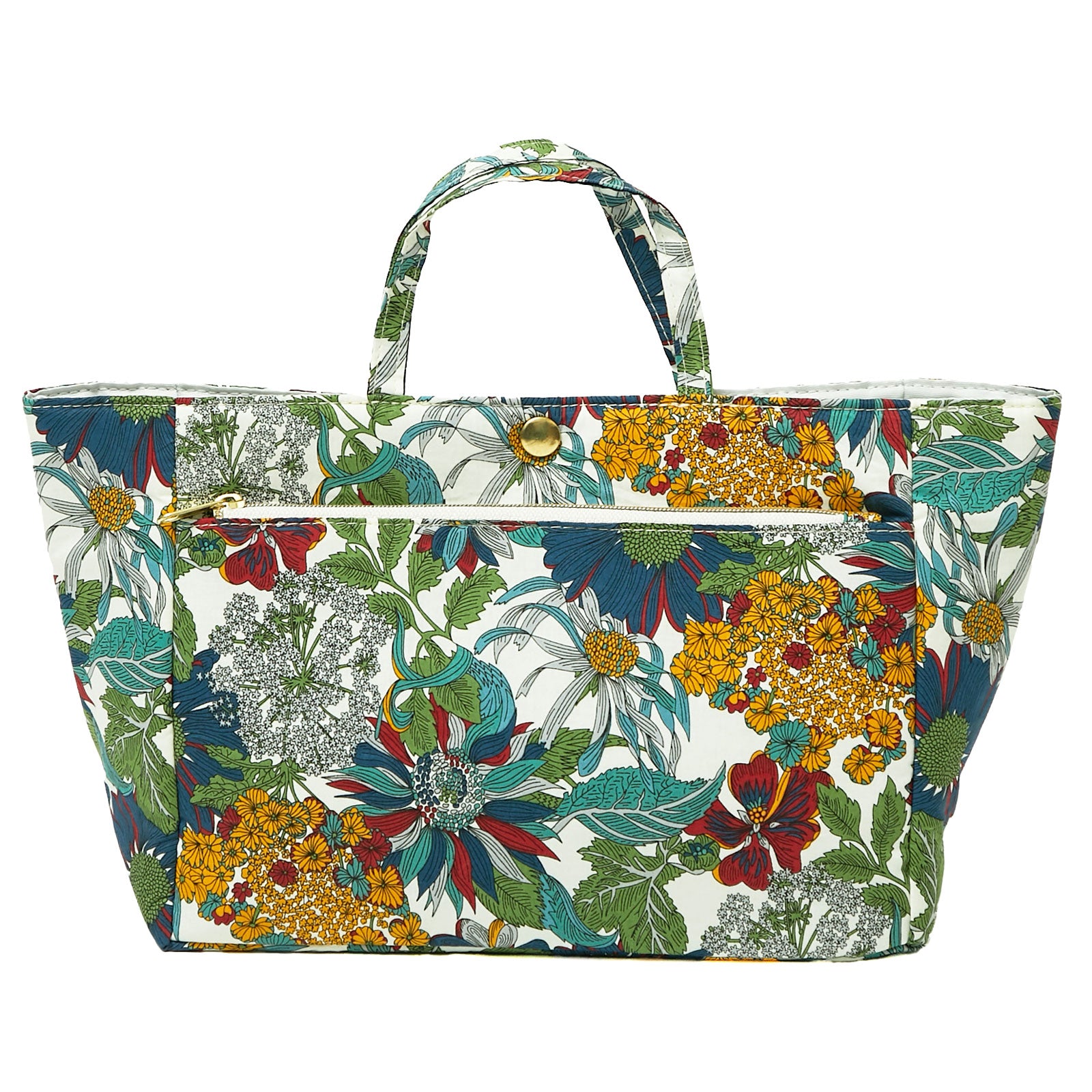 リバティプリント バッグインバッグ #187e Angelica Garla ブルー