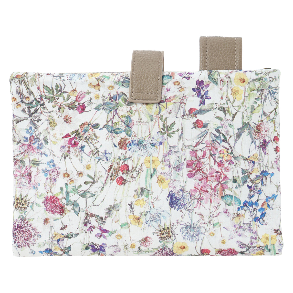 手帳型マルチポーチ WildFlowers　アイボリー