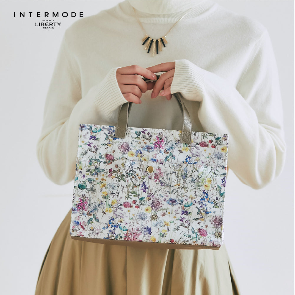 おでかけサブバッグ WildFlowers　アイボリー